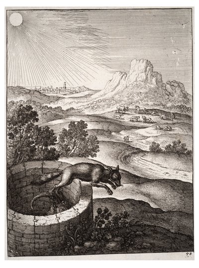 The Fox and the Goat by Wenceslaus Hollar